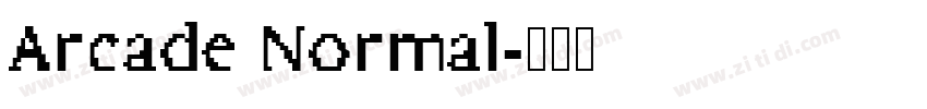 Arcade Normal字体转换